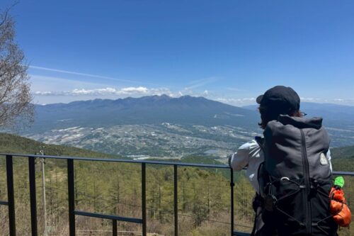 入笠山 登山道　八ヶ岳ビューポイント