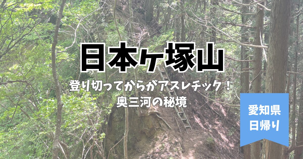 日本ヶ塚山 登山道 愛知 登り