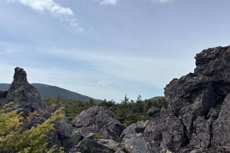 三ツ岳 岩場 北八ヶ岳