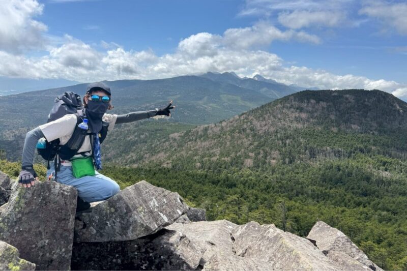 サコッシュ 縞枯山展望台 縞枯山