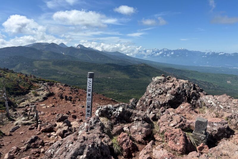 茶臼山 茶臼山展望台 パノラマ 北八ヶ岳