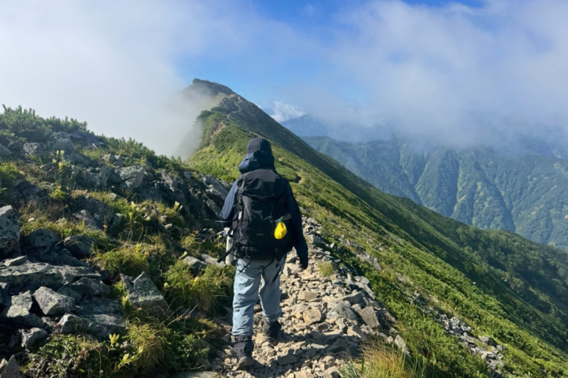鹿島槍ヶ岳 稜線歩き 後立山連峰